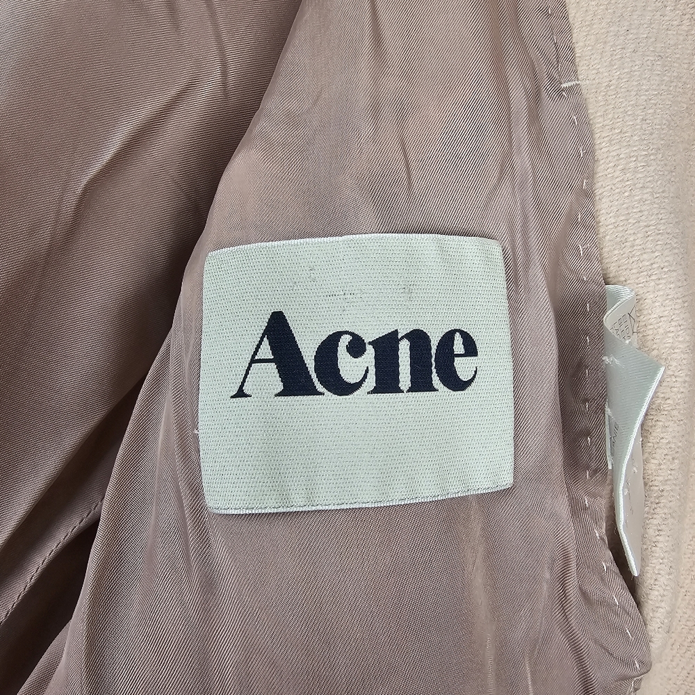 Acne Studios Simone Wool Double Breasted Blazer In Blushed Pink Aw11 View 4